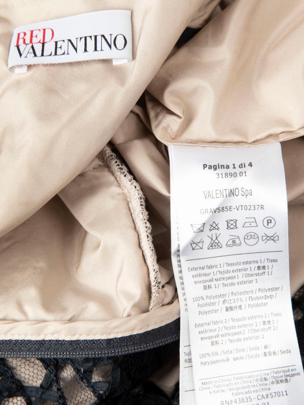 Valentino Garavani rouge Valentino mini-robe noire taille S en vente 1