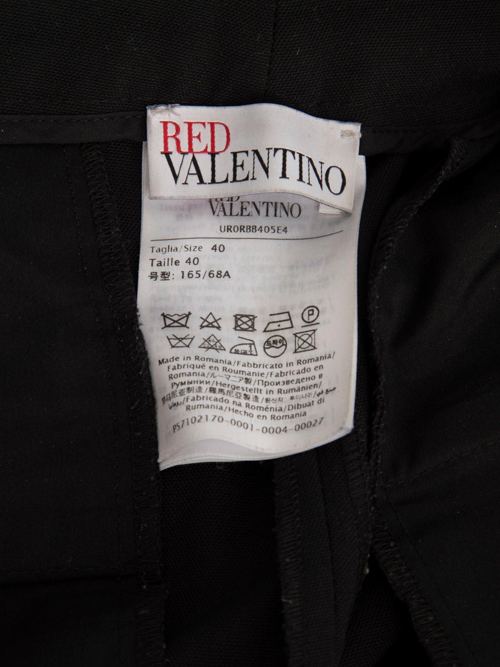 Valentino Garavani Red Valentino Pantalon slim noir Taille S en vente 4