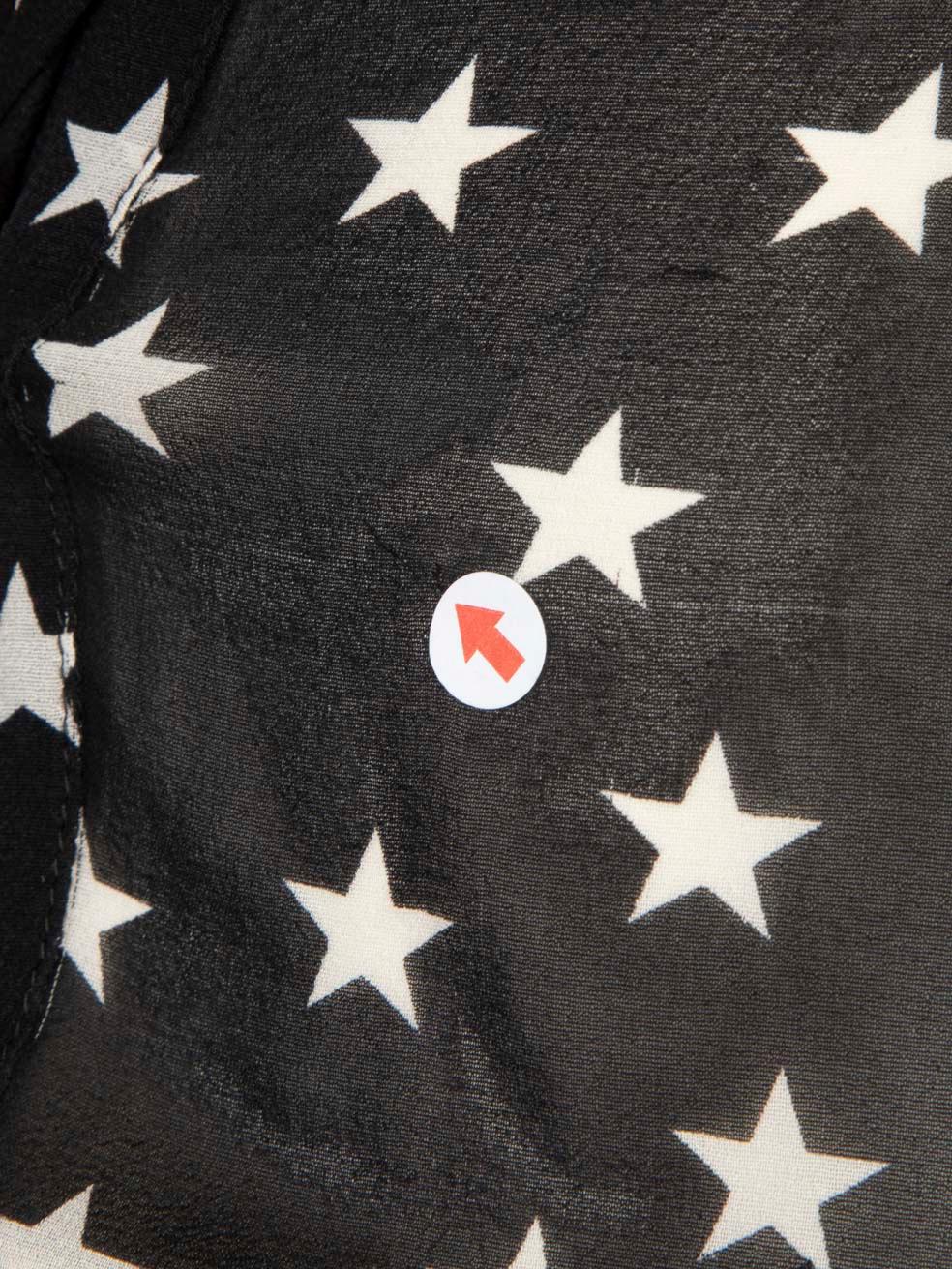 Valentino Garavani Rojo Valentino Negro Blusa Estampada Estrellas Talla S en venta 2
