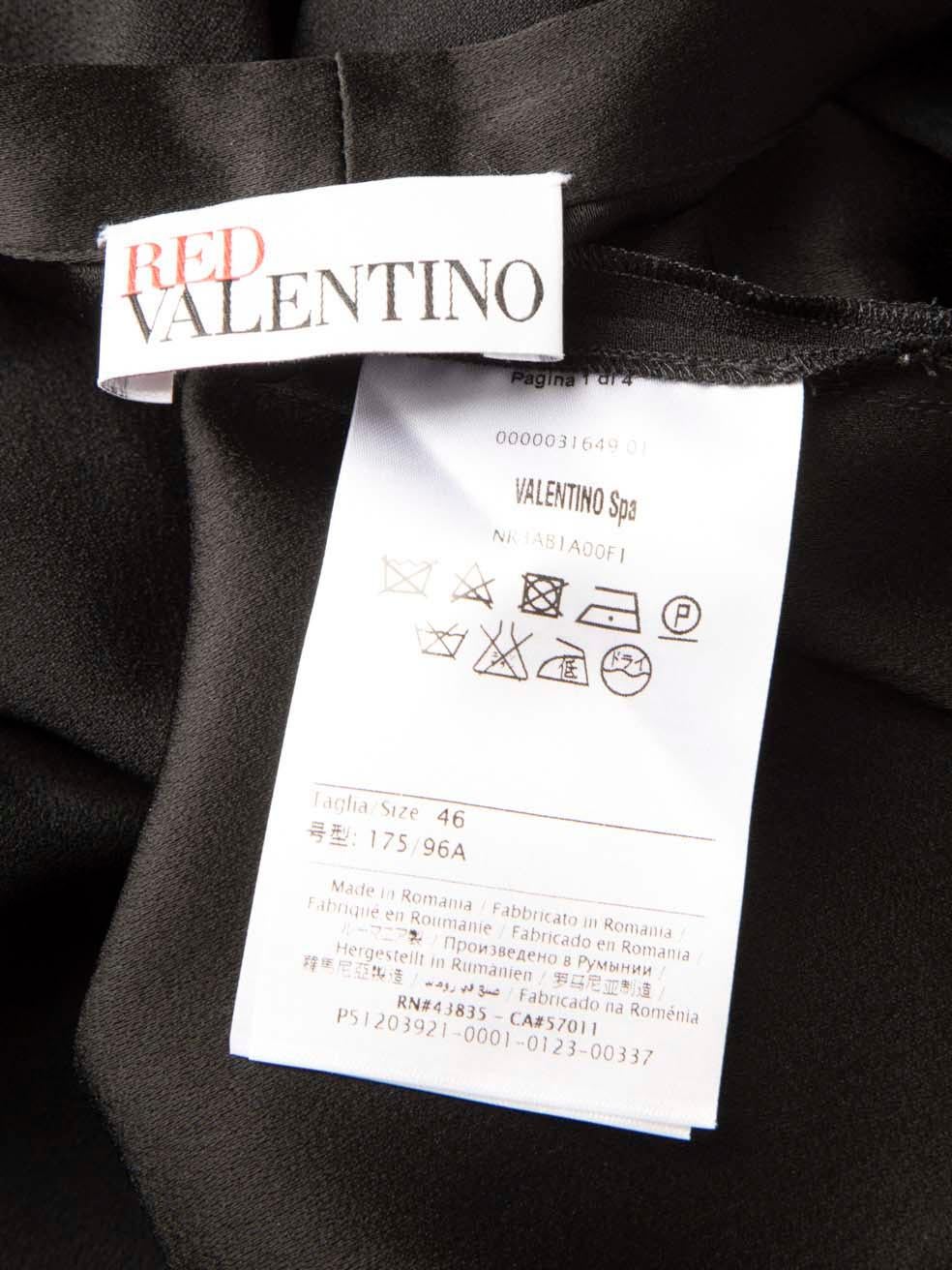 Valentino Garavani Camicetta con scollo a V nera Taglia XL in vendita 2