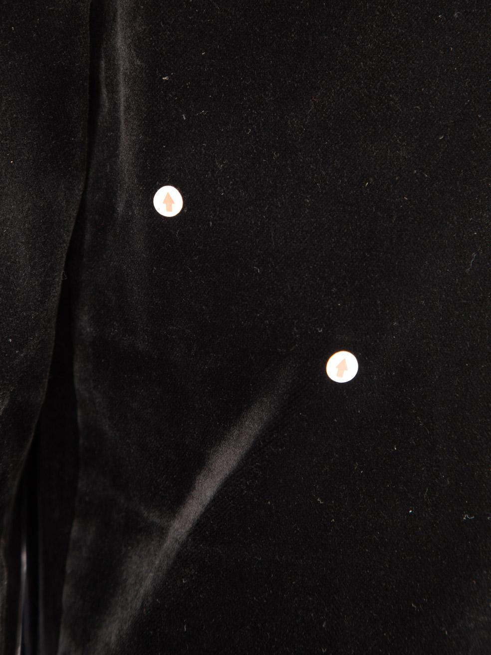 Valentino Garavani Red Valentino Black Velour Slim Trousers Size L For Sale 3
