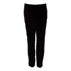 Valentino Garavani Red Valentino Black Velour Slim Trousers Size L