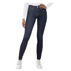 Valentino Garavani Rot Valentino Blau Denim Skinny Jeans Größe M