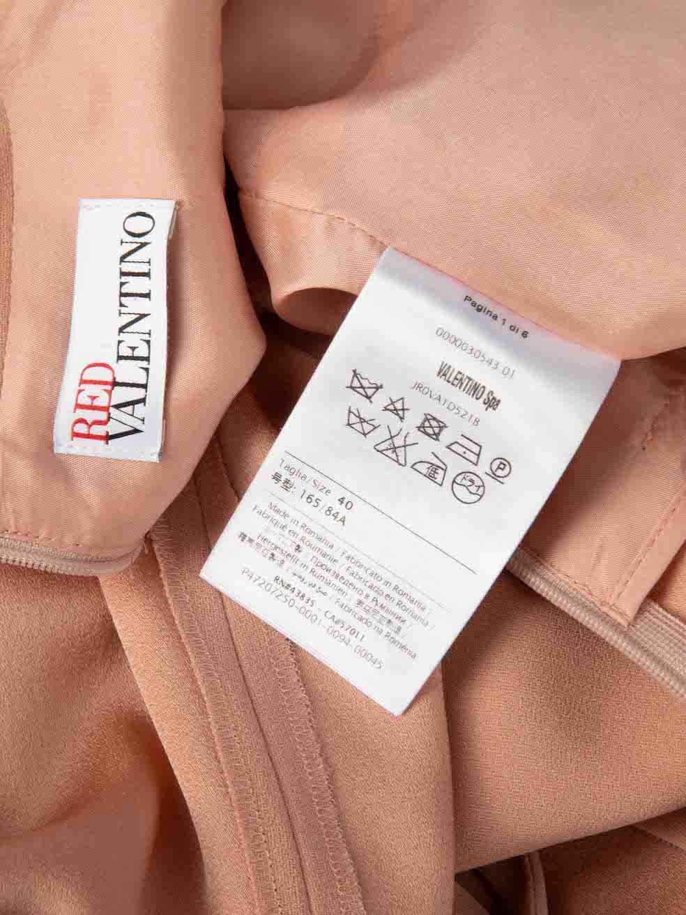 Valentino Garavani Rotes Valentino Rosa Kleid mit Knopfleiste Größe S Damen im Angebot
