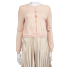 Valentino Garavani Red Valentino Pink Cashmere Bow Cardigan Size M