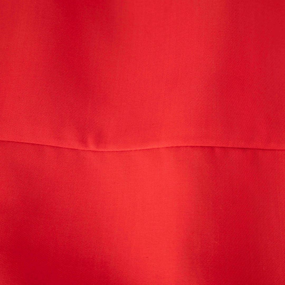 Valentino Garavani Rotes Valentino Rotes ärmelloses ausgestelltes Kleid Größe M (Orange) im Angebot