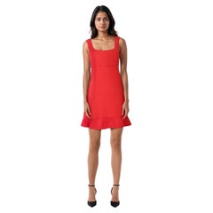 Valentino Garavani Red Valentino Red Sleeveless Flared Dress Size M