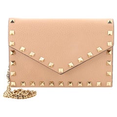 Valentino Garavani Rockstud Envelope Chain Crossbody Bag Leather Small