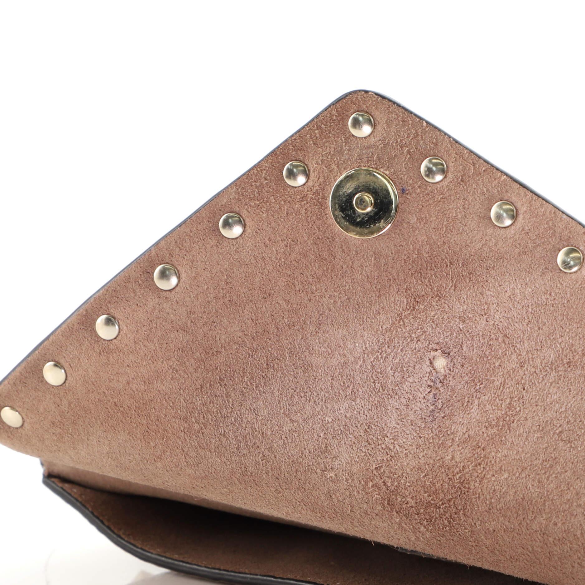 Valentino Garavani Rockstud Envelope Wristlet Clutch Leather Small 5