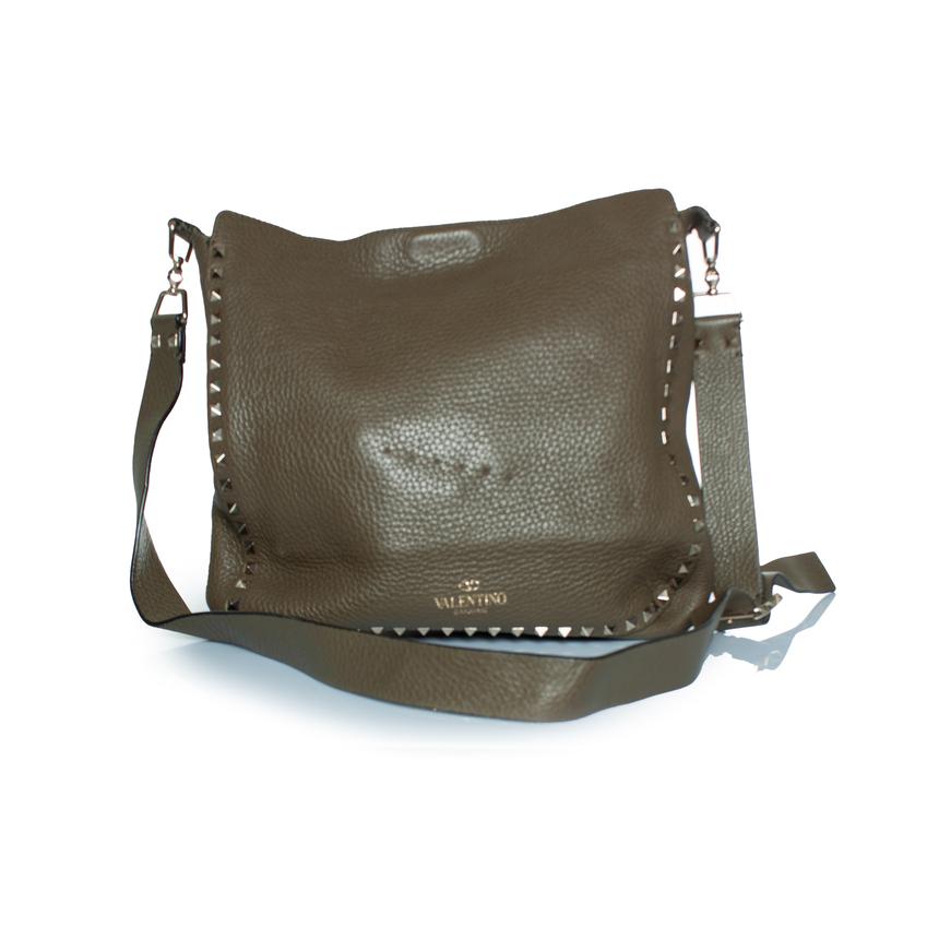 Women's or Men's Valentino Garavani, Rockstud hobo messenger bag For Sale