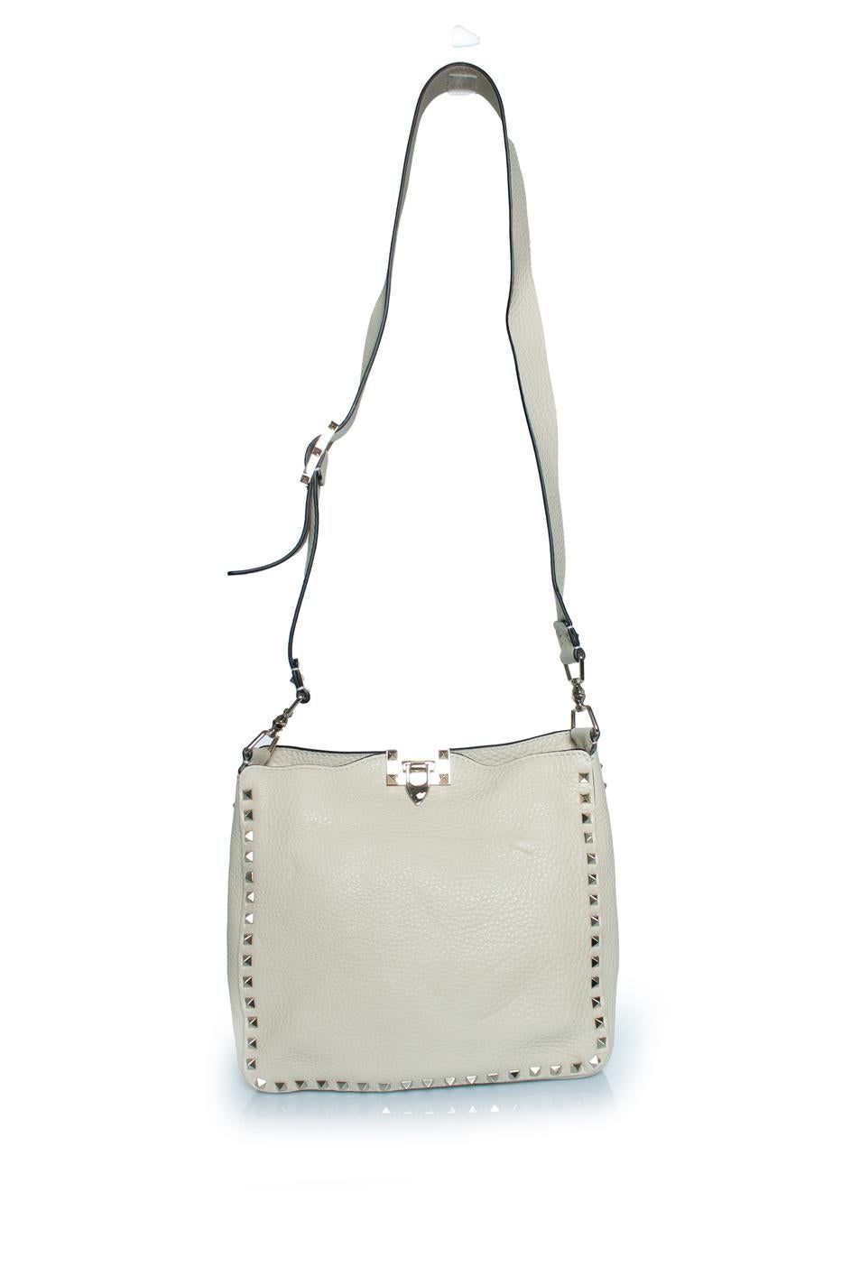 Valentino Garavani, Rockstud hobo messenger bag For Sale 1