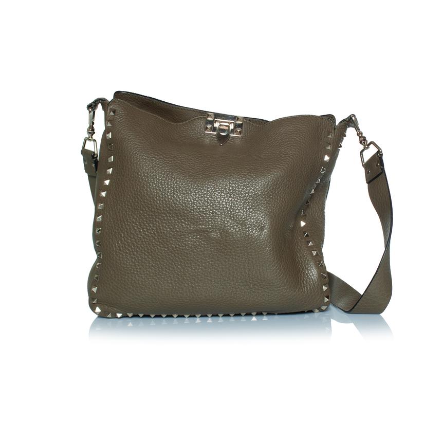 Valentino Garavani, Rockstud hobo messenger bag For Sale 2