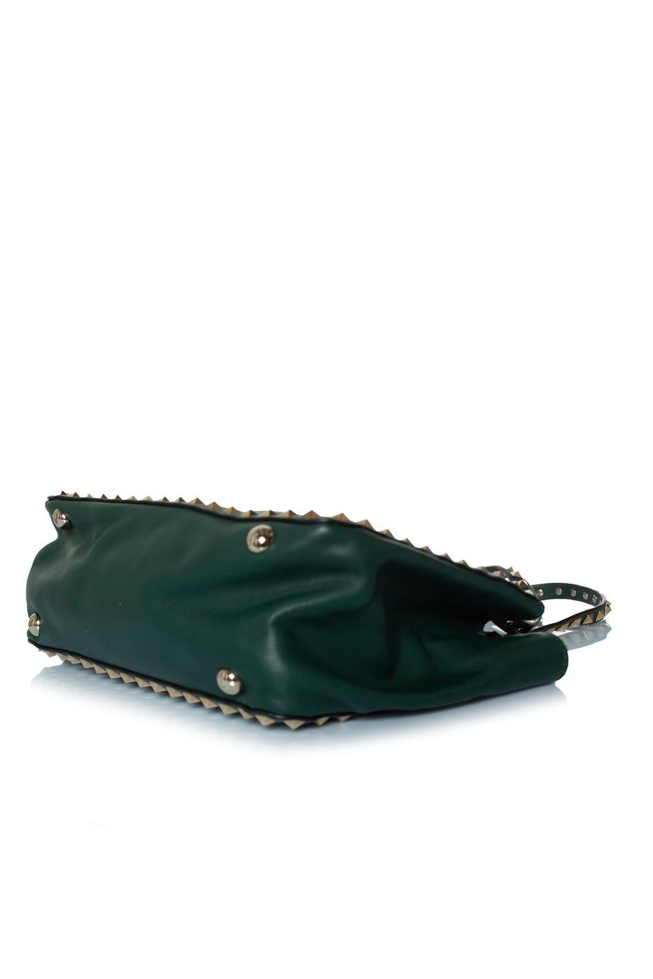 Black Valentino Garavani, Rockstud leather bag For Sale