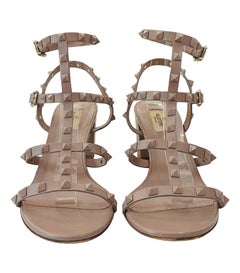 Valentino Garavani Rockstud Leather Heeled Sandals
