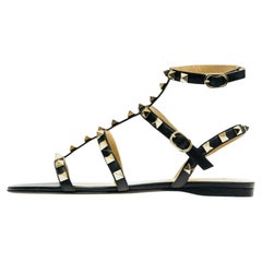 Valentino Garavani - Sandales en cuir Rockstud