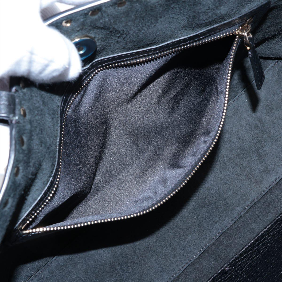 Valentino Garavani Rockstud Leather Tote Bag Black 5