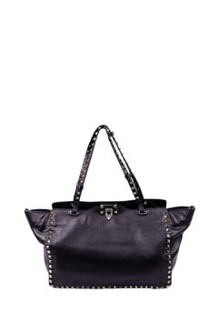 Valentino Garavani Rockstud Leather Tote Bag