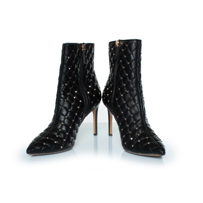 Valentino Garavani, rockstud spike ankle boots In Good Condition For Sale In AMSTERDAM, NL