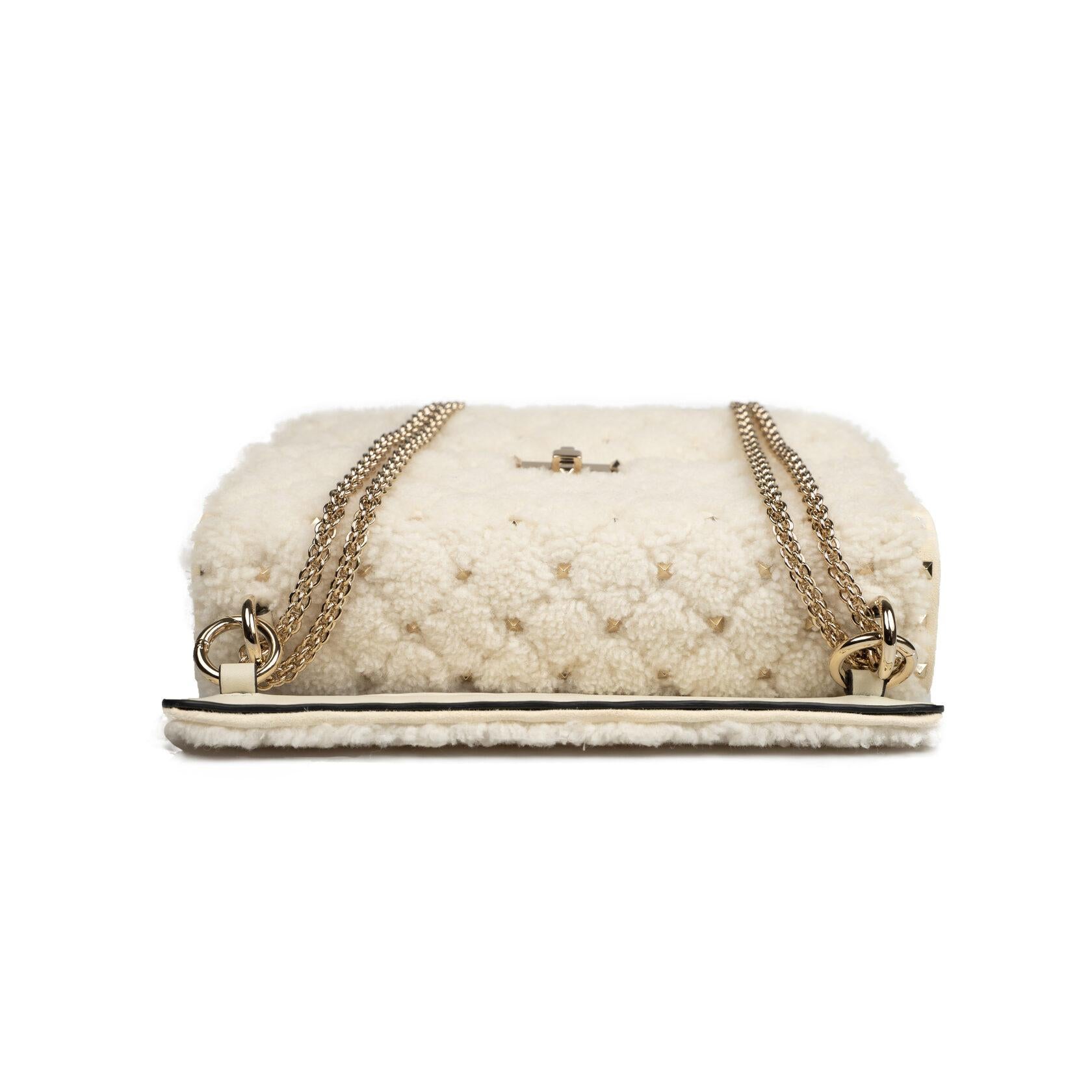 Valentino Garavani Rockstud Spike Medium Beige For Sale 2