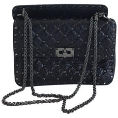 Valentino Garavani Rockstud Spike Quilted Lambskin Medium Crossbody Purse