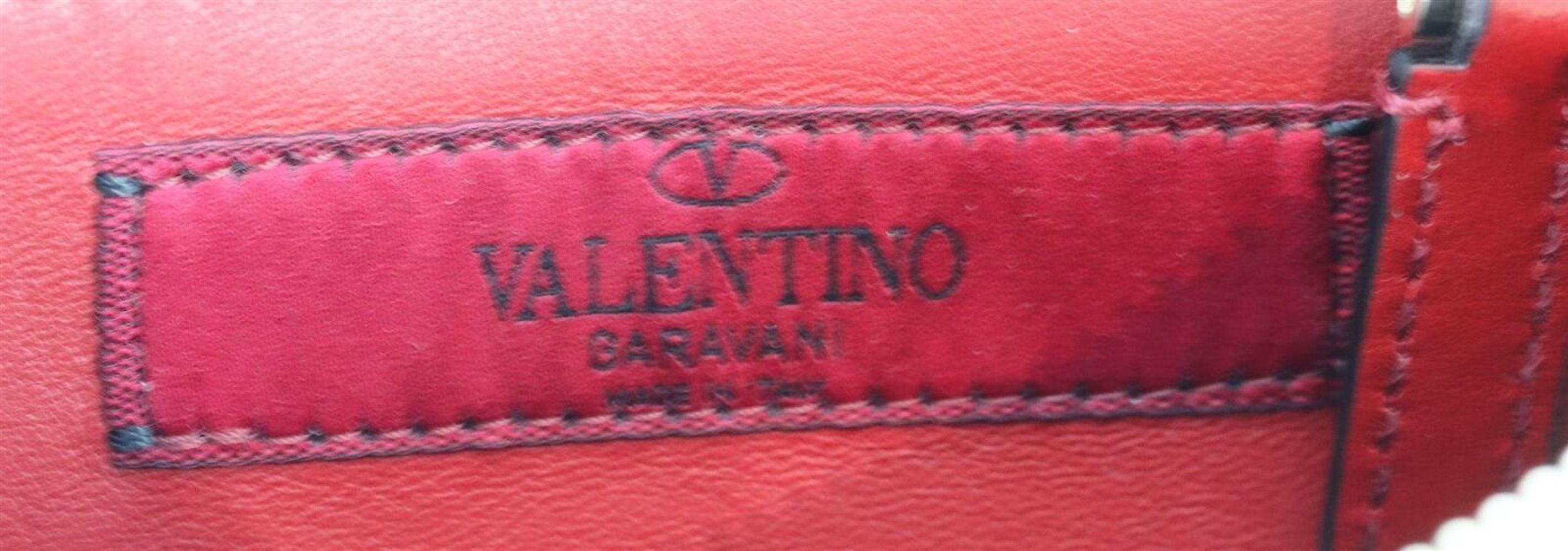 Valentino Garavani Rockstud Spike Quilted Velvet Belt Bag 2