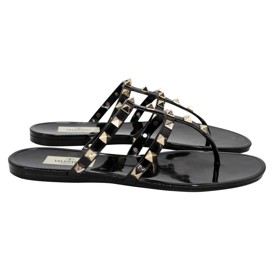 Valentino Garavani Rockstud Studded 37 Gladiator Thong Sandals VL-S0529P-0003 1