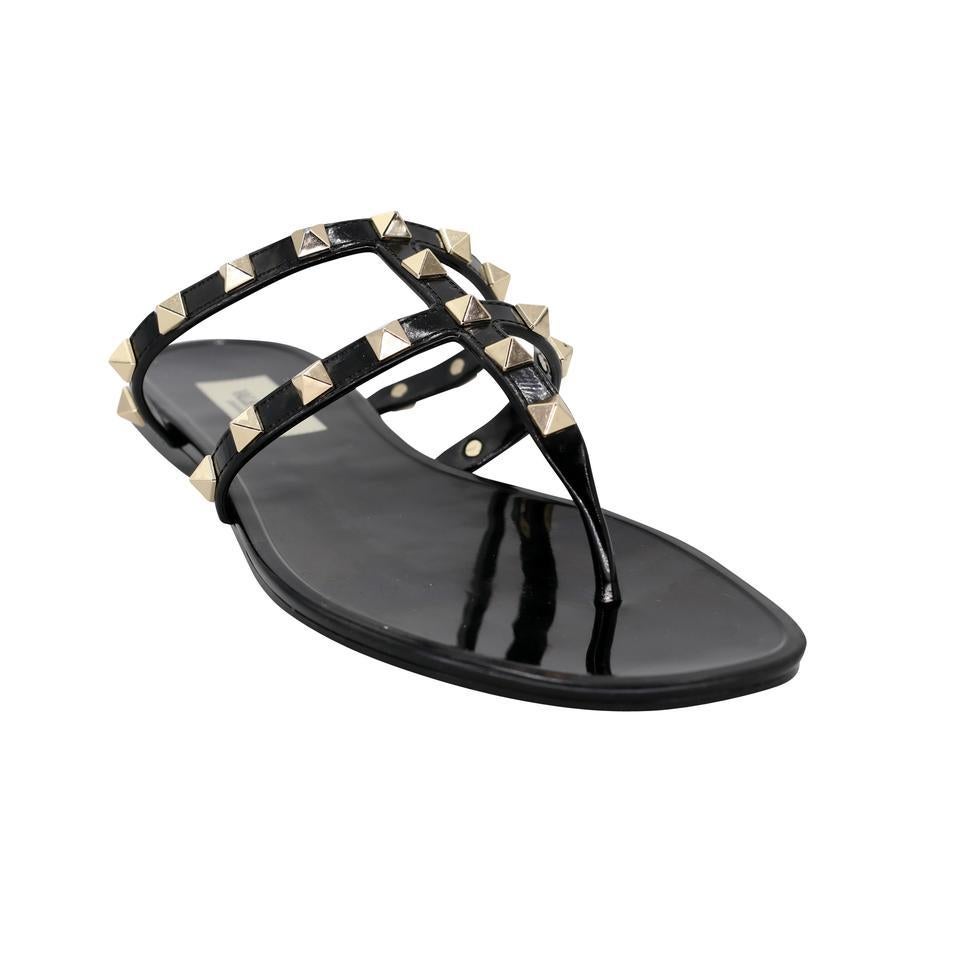 Valentino Garavani Rockstud Studded 37 Gladiator Thong Sandals VL-S0529P-0003 2