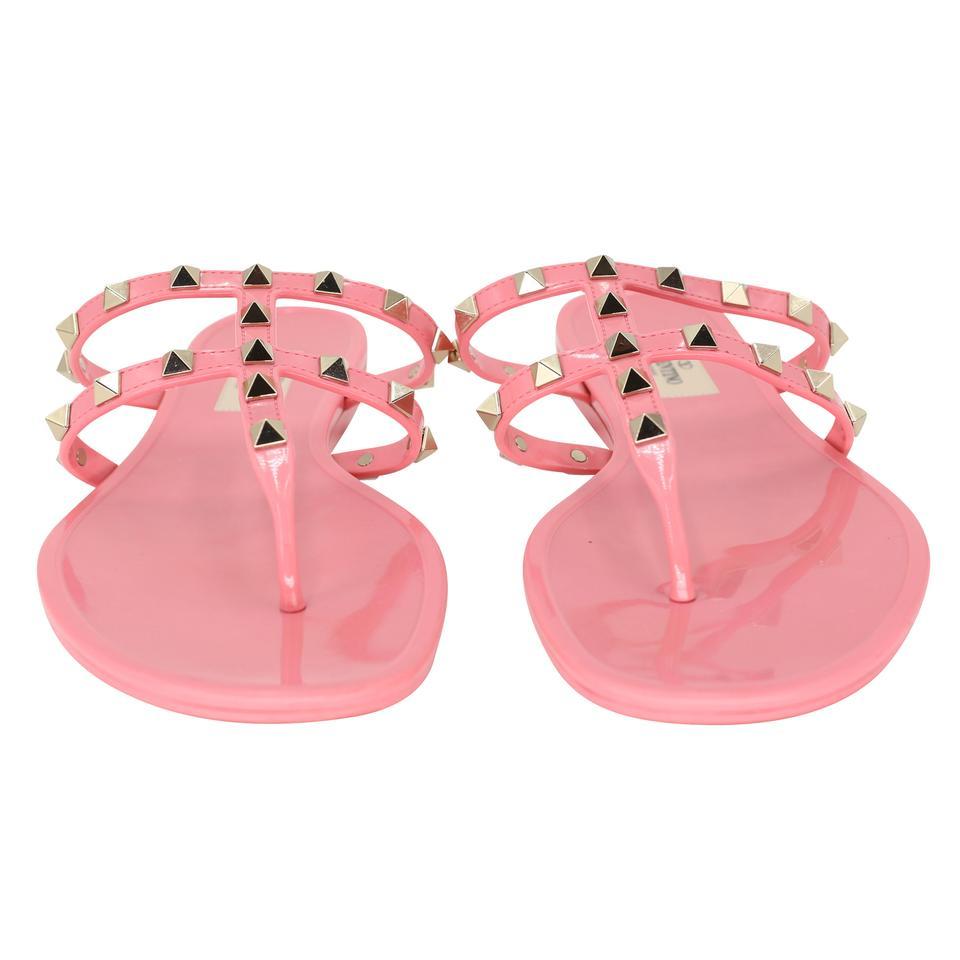 valentino jelly sandals white