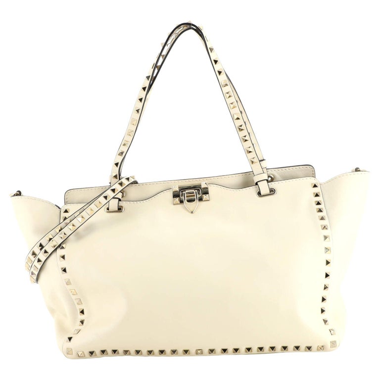 Valentino Garavani Rockstud Tote Soft Leather Medium For Sale at 1stDibs