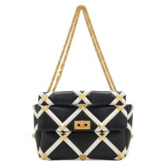 Valentino Garavani Roman Stud Large Leather Shoulder Bag