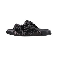 Valentino Garavani Rose Edition Leather Mule Sandals
