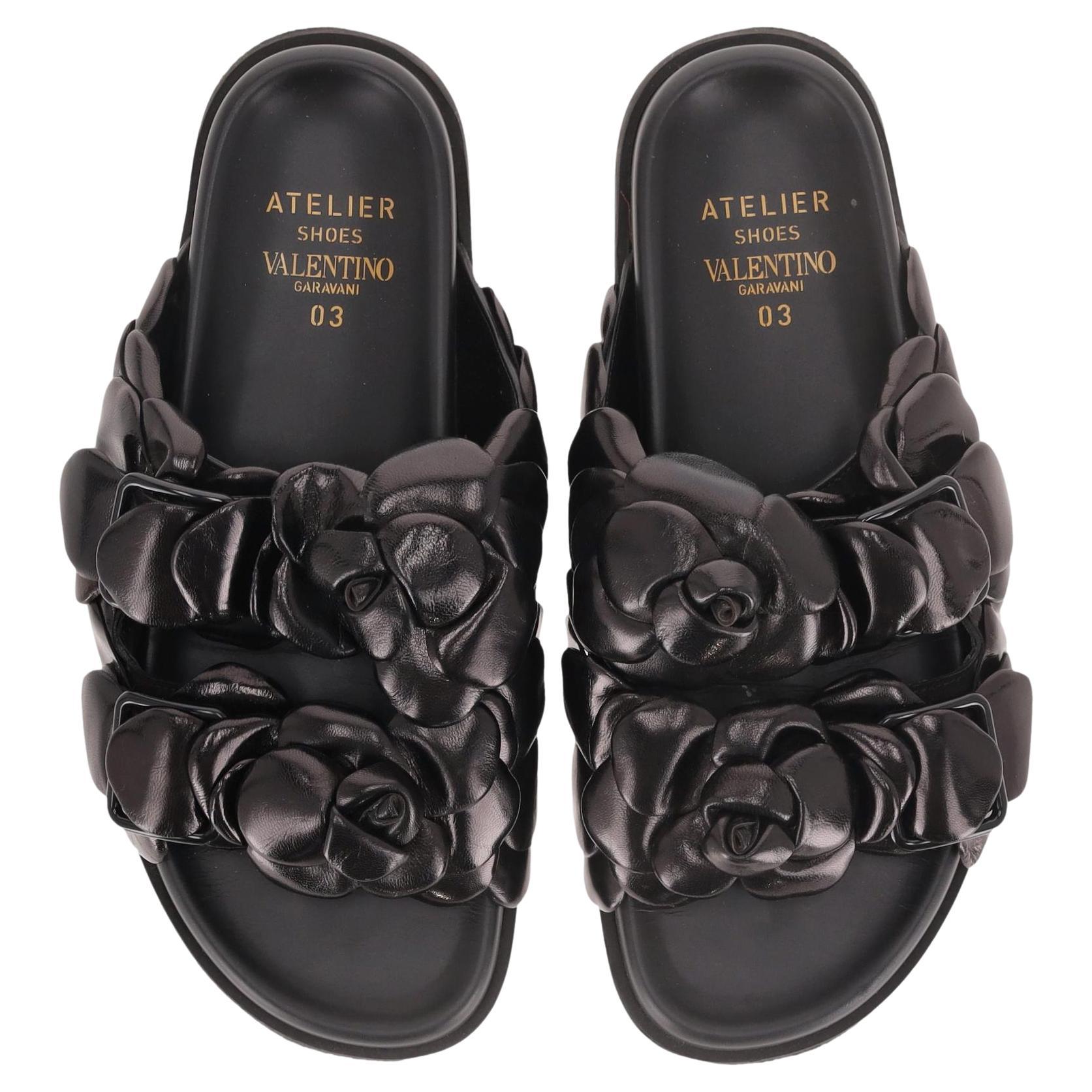 Sandalias mule de piel Valentino Garavani Edición Rosa