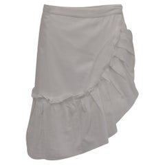 Minifalda con volantes de Valentino Garavani, de algodón blanco