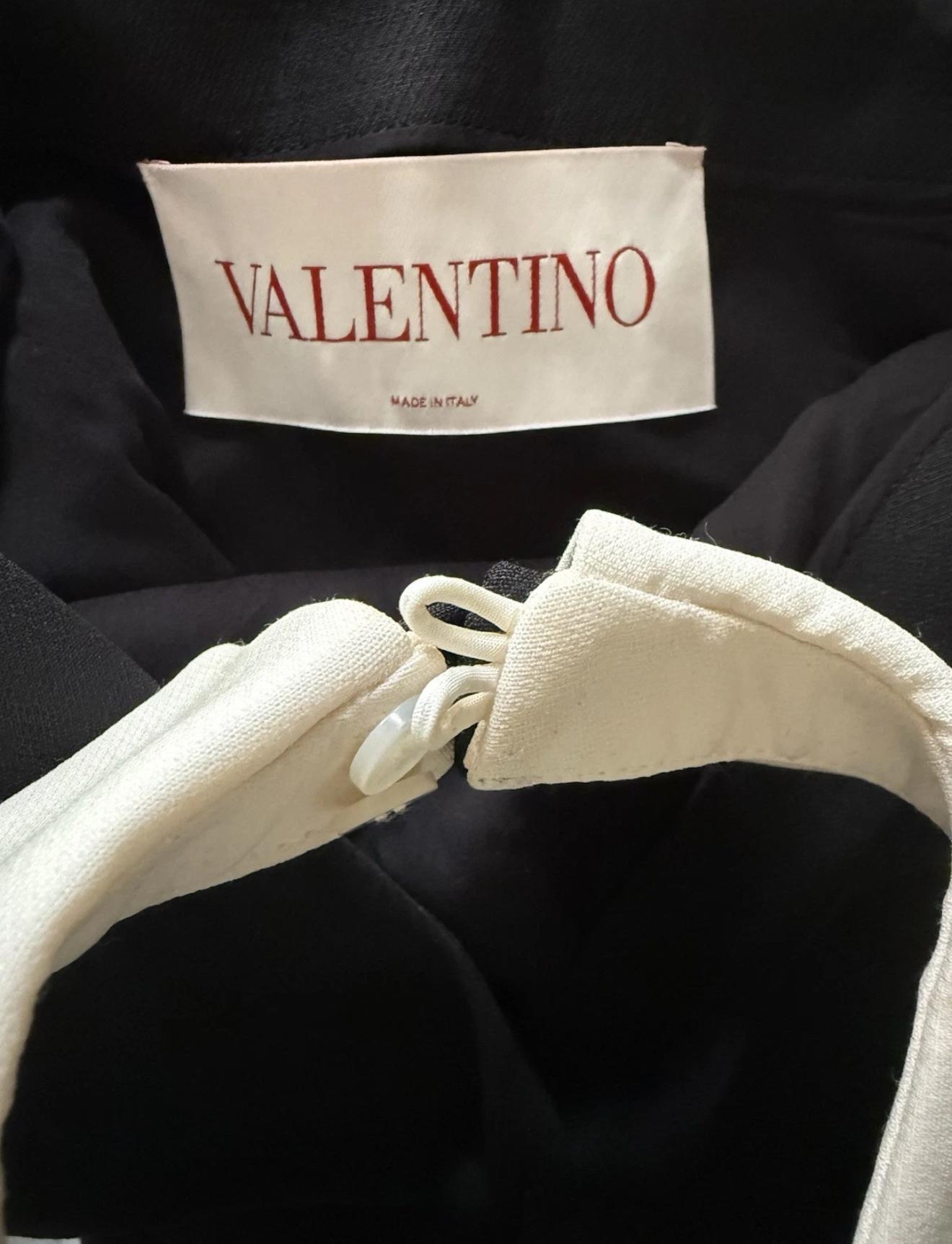 VALENTINO GARAVANI Runway F/W 2023 Black Tie Collection Mini Dress  NWT IT 42 7