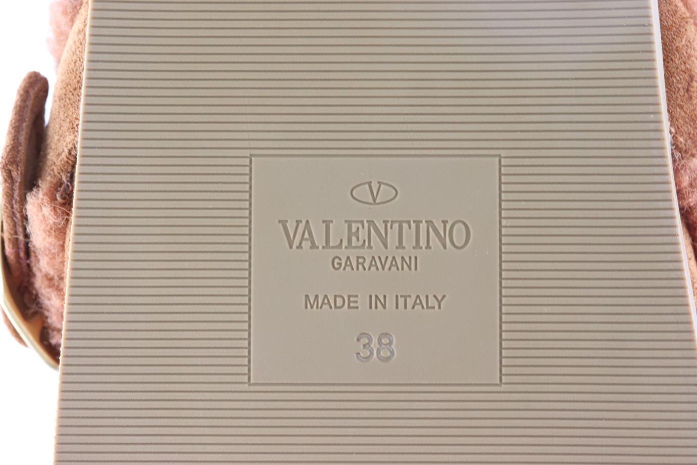 Women's Valentino Garavani Sabot Embellished Suede Slippers EU 38 UK 5 US 8 