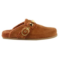 Valentino Garavani Sabot Embellished Suede Slippers EU 38 UK 5 US 8