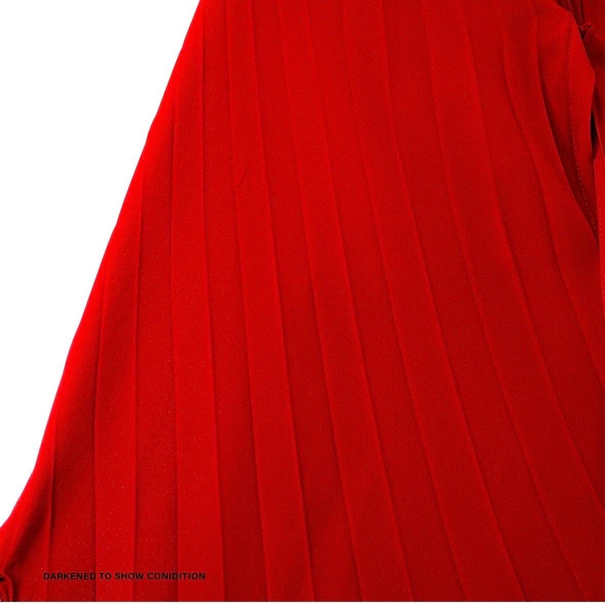 Valentino Garavani Silk-Georgette Cape-Effect Bodysuit Mini Dress Spring2023 For Sale 3