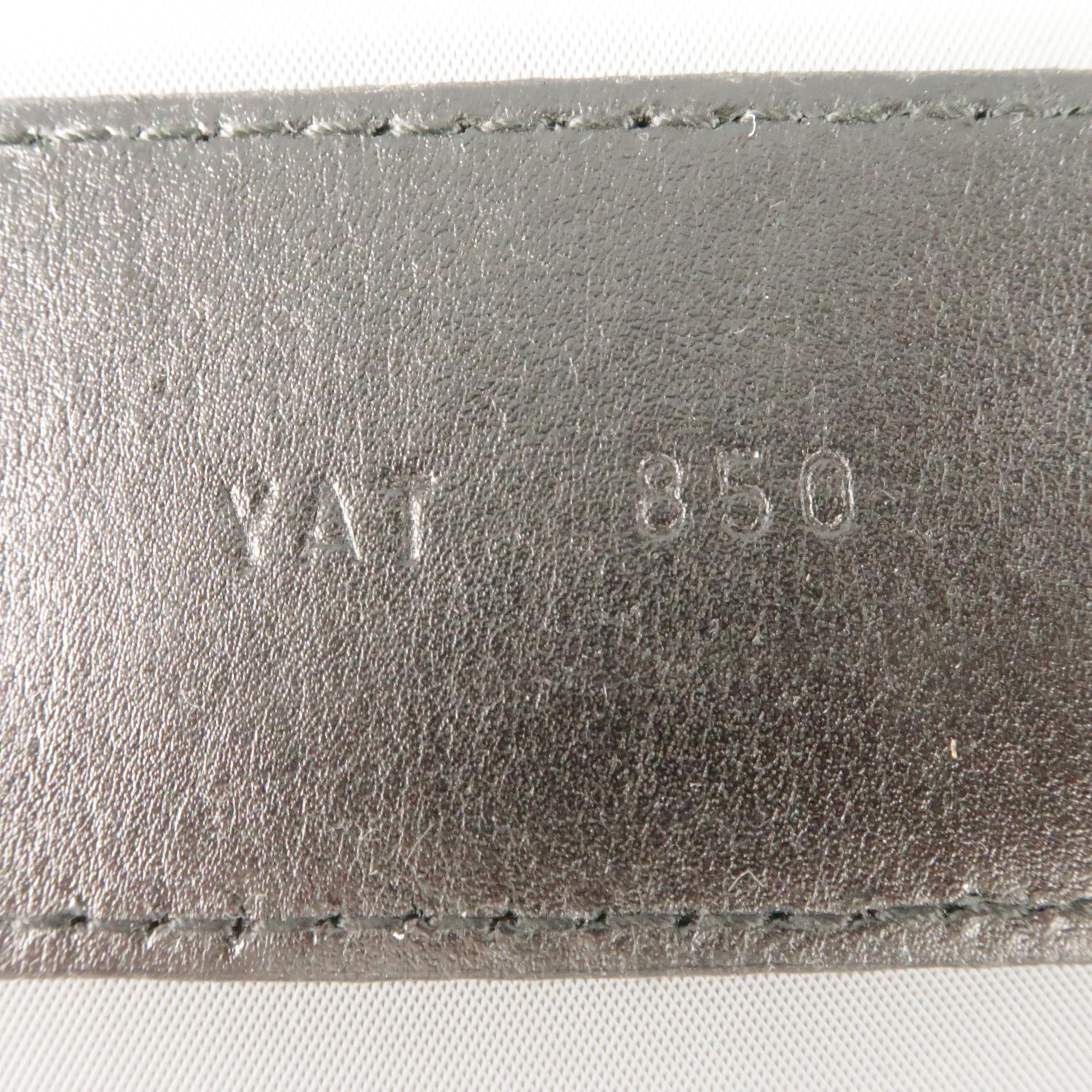 Men's  VALENTINO GARAVANI Size 34 Black Leather Belt