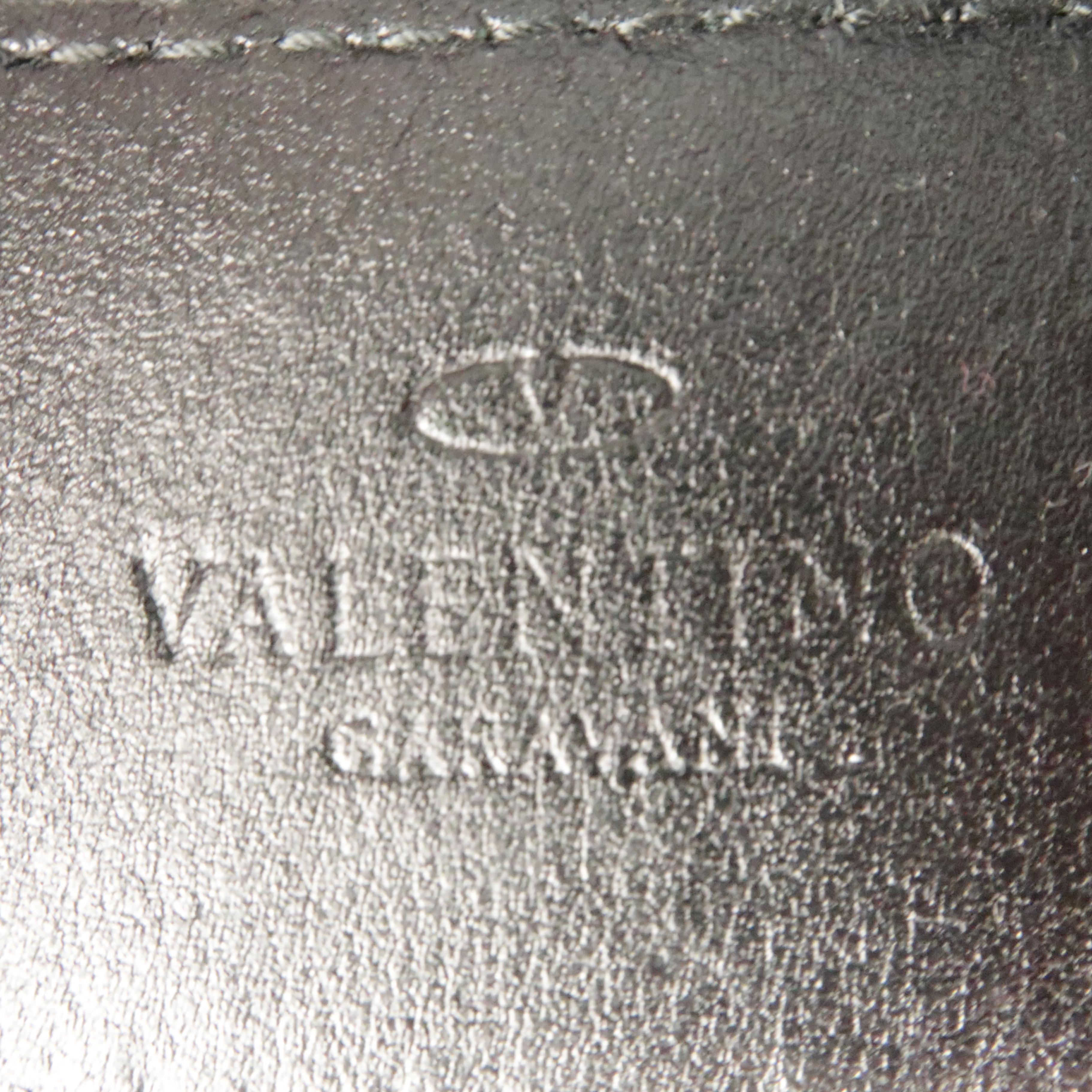  VALENTINO GARAVANI Size 34 Black Leather Belt 2