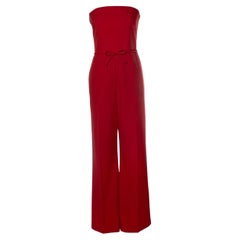 Valentino Garavani, sleeveless jumpsuit in red