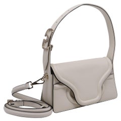 Valentino Garavani Small Le Petite Deuxième Shoulder Bag in White Leather