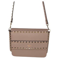 Valentino Garavani Small Rockstud Grainy Calfskin Crossbody Bag
