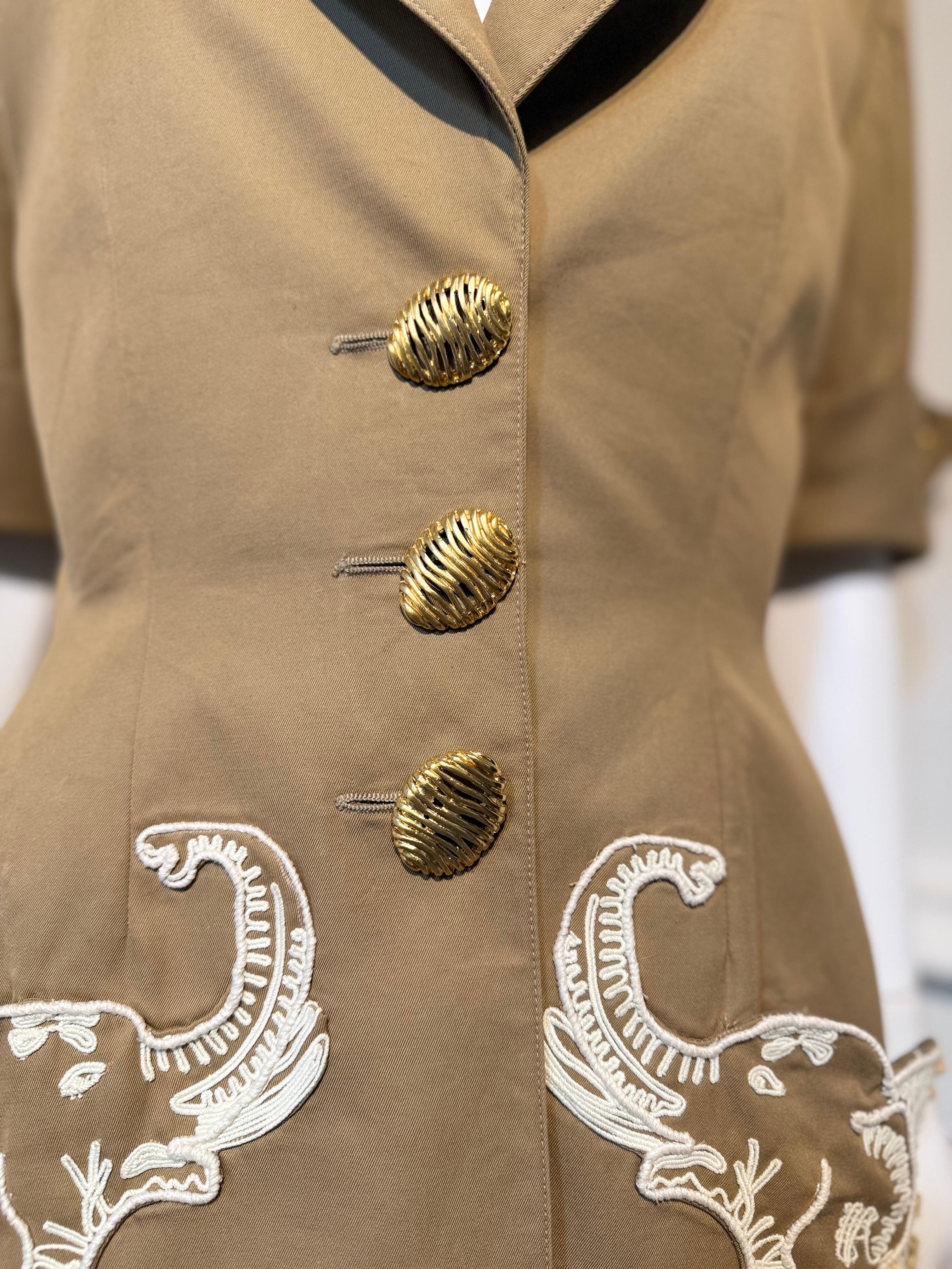 Valentino Garavani Frühjahr/Sommer 1993 erstaunliche Jacke Perlen Details Stickerei für Damen oder Herren im Angebot
