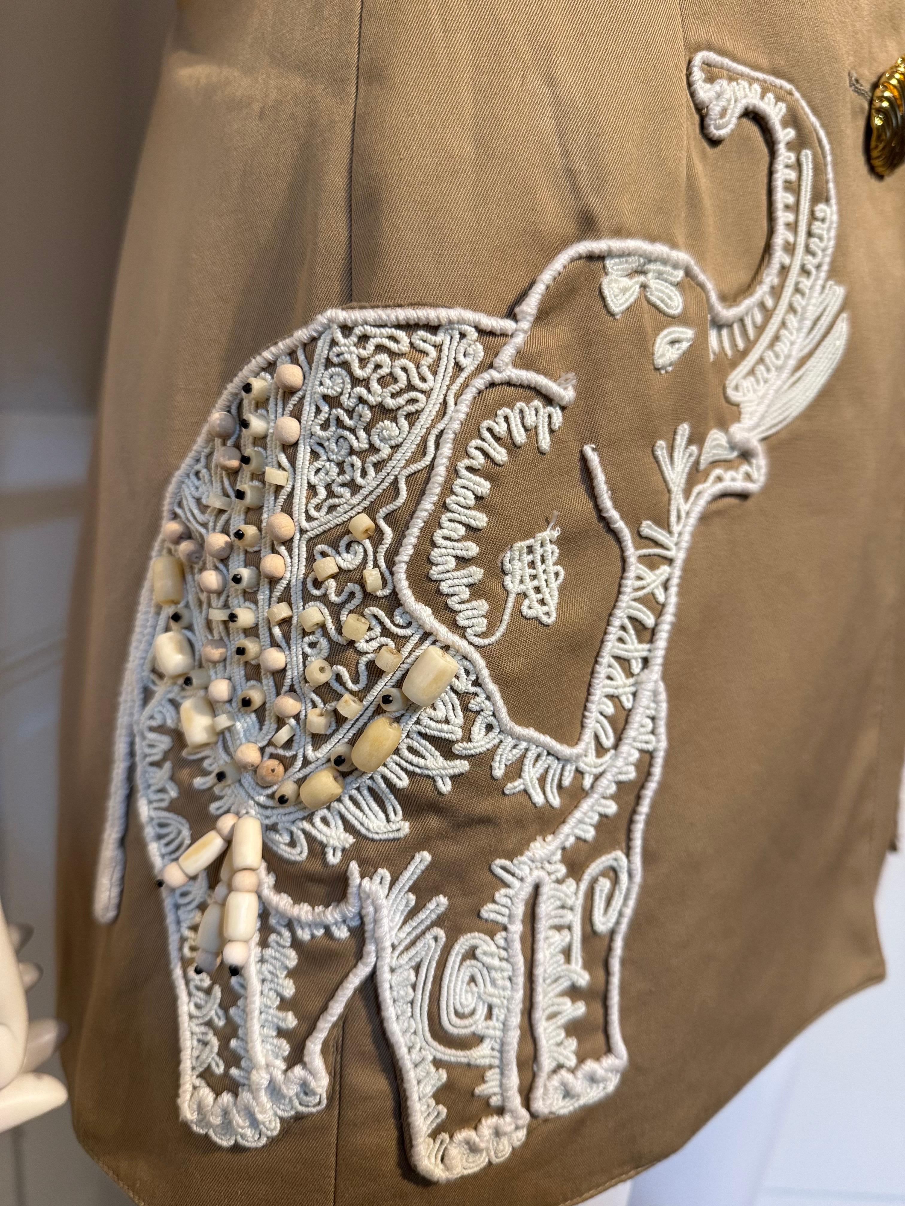 Valentino Garavani Frühjahr/Sommer 1993 erstaunliche Jacke Perlen Details Stickerei im Angebot 1