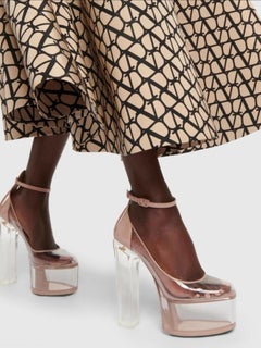 Valentino Garavani Tan-Go platform pumps PVC ORG PRICE $1790 SIZE 39