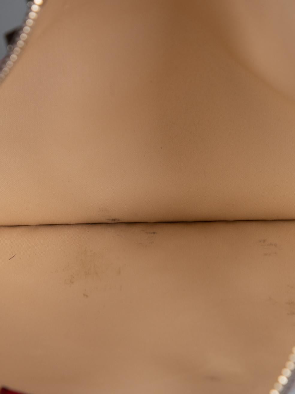Valentino Garavani Taupe Leather Rockstud Clutch 1