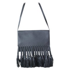 Valentino Garavani - Sac à bandoulière à franges tressées T.B.C.