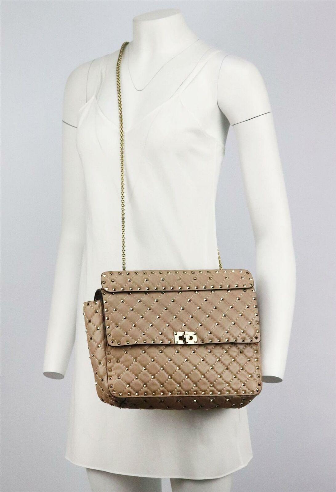 Valentino Garavani The Rockstud Spike Large Quilted Leather Shoulder Bag 6