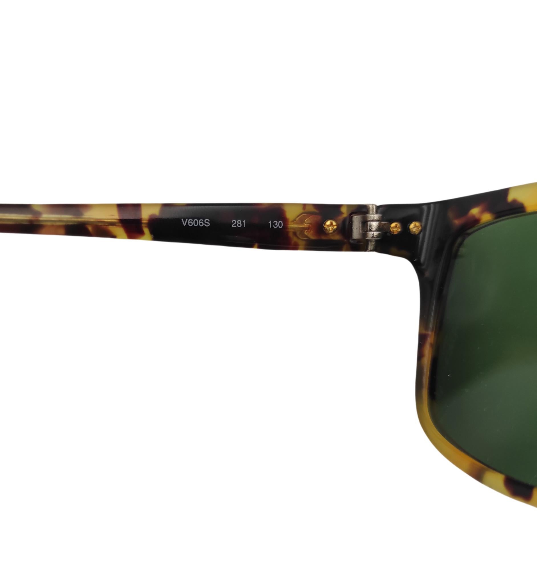 Valentino Garavani tortoiseshell print silver studs sunglasses For Sale 3
