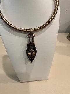 Valentino Garavani Tribal Mask Necklace New